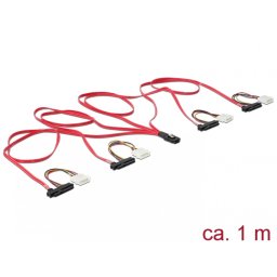 Cablu mini SAS 36 pini SFF 8087 la 4 x SAS 29 pini SFF8482 1m, Delock 83146
