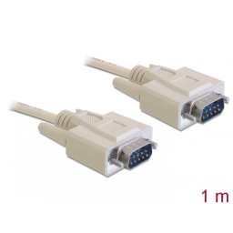 Cablu serial RS-232 D-sub 9 pini T - T 1m, Delock 82980