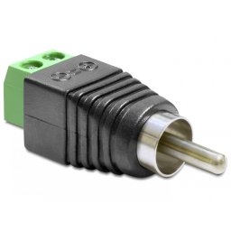 Adaptor RCA Tata la Bloc Terminal 2 pini, Delock 65417