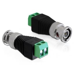 Adaptor BNC tata la bloc terminal 2 pini, Delock 65323