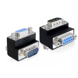 Adaptor D-Sub 9 pini T - M, unghi 90, Delock 65264