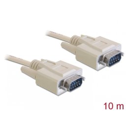 Cablu serial RS-232 DB9 T - T 10m, Delock 82983
