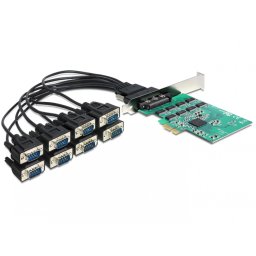 PCI Express Card la 8 x Serial RS-232 High Speed 921K, Delock 89336