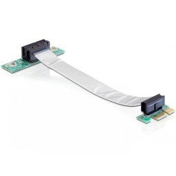 Placa PCI Express x1 cu cablu flexibil stanga, Delock 41839