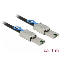 Cablu mini SAS 26 pin SFF 8088 T-T 1m, Delock 83061