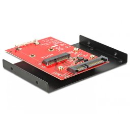 Adaptor SATA 22 pini la mSATA + frame 3.5", Delock 62415