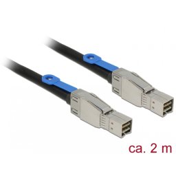 Cablu Mini SAS HD SFF-8644 la Mini SAS HD SFF-8644 2m, Delock 83395