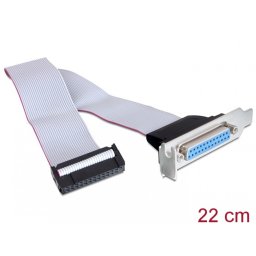 Bracket la 1 x Paralel DB25 Low Profile, Delock 84476