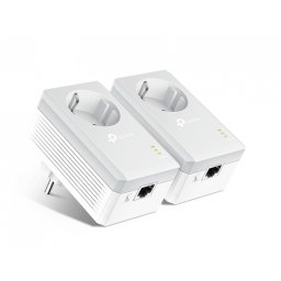 Kit Adaptor Powerline 500Mbps cu priza incorporata, TP-LINK TL-PA4010PKIT