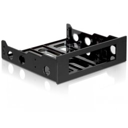 Mounting frame 5.25" pentru HDD 3.5" Negru, Delock 18136