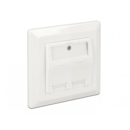 Priza 2 porturi pentru Keystone aplicata, Delock 86202