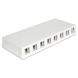 Carcasa perete Keystone 8 Porturi Alb, Delock 86209