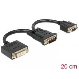 Adaptor DMS-59 la DVI 24+5 + VGA T-M 20 cm, Delock 65555