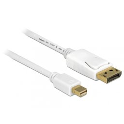 Cablu Mini Displayport la Displayport T-T 4K Alb 1m, Delock 83481