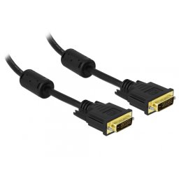 Cablu DVI-D Dual Link 24+1 pini T-T 3m, Delock 83191