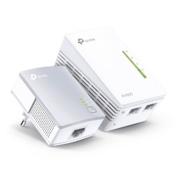 Kit 2 adaptoare Powerline Extender Wi-Fi AV600 300Mbps, TP-Link TL-WPA4220KIT