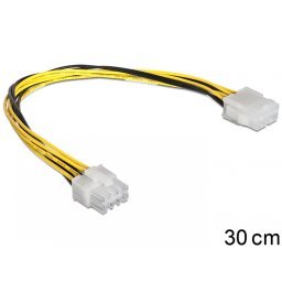 Cablu prelungitor alimentare EPS 8 pini T-M, Delock 83342