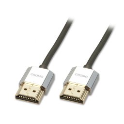 Cablu HDMI 4K60Hz CROMO Slim cu Ethernet T-T 0.5M, Lindy L41670