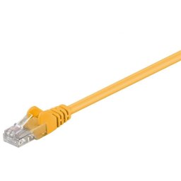 Cablu retea UTP cat.5e Galben 0.5m, sputp005Y
