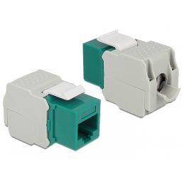 Modul Keystone RJ45 la LSA Cat.6 UTP Verde, Delock 86349