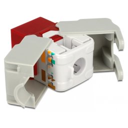 Modul Keystone RJ45 la LSA Cat.6 UTP Rosu, Delock 86344
