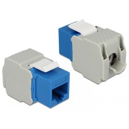 Modul Keystone RJ45 la LSA Cat.6 UTP Albastru, Delock 86343