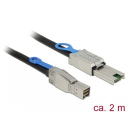 Cablu Mini SAS HD SFF-8644 la Mini SAS SFF-8088 2m, Delock 83572