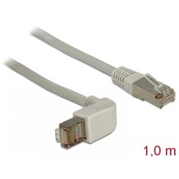 CABLU retea CAT.6A SSTP UNGHI/DREPT 1M, DELOCK 83645