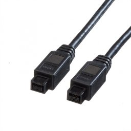 Cablu Firewire IEEE1394b 9 pini la 9 pini 1.8m, Roline 11.02.9518*