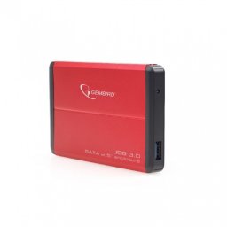 Rack extern 2.5" pentru HDD SATA cu USB 3.0 Rosu, Gembird EE2-U3S-2-R