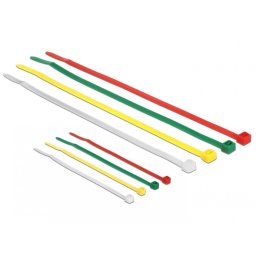 Bride colorate 100 x 2.5 mm + 200 x 3.6 mm 200 buc, Delock 18628