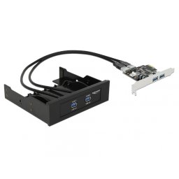 Front Panel 2 x USB 3.0 + PCI Express Card 2 x USB 3.0, Delock 61893