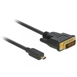 Cablu Micro-D HDMI la DVI T-T 2m Negru, Delock 83586