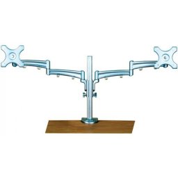 Suport pentru 2 x monitor LCD VESA 75/100 cu inaltime ajustabila separat, montare masa, Value 17.99.1134
