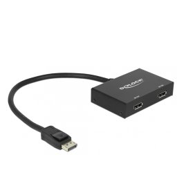 Multiplicator 2 porturi Displayport v1.2 4K, Delock 87665
