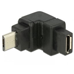 Adaptor micro USB-B 2.0 in unghi sus, Delock 65669