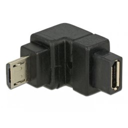 Adaptor micro USB-B 2.0 in unghi jos, Delock 65668