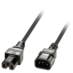 Cablu alimentare IEC C14 la IEC C15 'Hot Condition' 2m, Lindy L30314