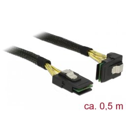Cablu Mini SAS SFF-8087 la Mini SAS SFF-8087 unghi 0.5m, Delock 83622