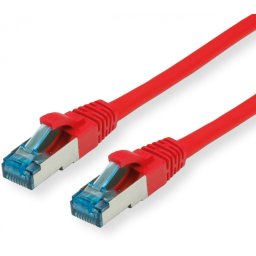Cablu retea S-FTP cat 6a rosu 7m, Value 21.99.1926