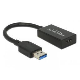 Adaptor USB 3.1-A (host) la tip C (device) T-M Activ 0.15m Negru, Delock 65698