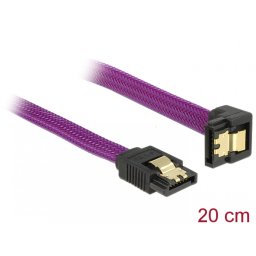 Cablu SATA III 6 Gb/s 20cm drept/unghi Premium, Delock 83694