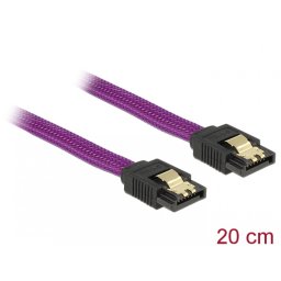 Cablu SATA III 6 Gb/s 20cm drept Premium, Delock 83689