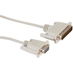 Cablu modem 9 pini la 25 pini M-T Gri 6m, Roline 11.01.4560