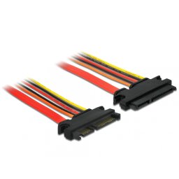 Cablu prelungitor SATA III 22 pini 6 Gb/s T-M (3.3V+5V+12V) 100cm, Delock 84921
