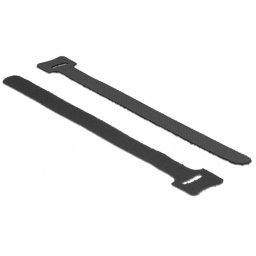 Curele cu arici negre 200 mm x 12 mm 10buc, Delock 18687