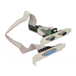 PCI Express la 2 x serial RS232 + 1 x paralel DB25, Delock 89556