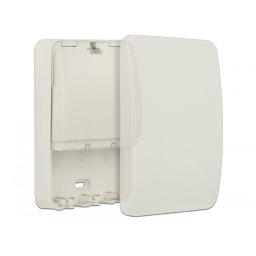 Carcasa cu protectie pentru perete 3 porturi Keystone Alb, Delock 86262