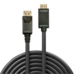 Cablu Displayport la HDMI 4K30Hz 2m T-T Negru, Lindy L36922