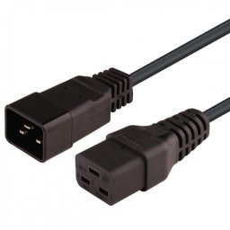 Cablu de alimentare PC 230V 16A 1.5m IEC 320 C19 - IEC 320 C20, kpsa015